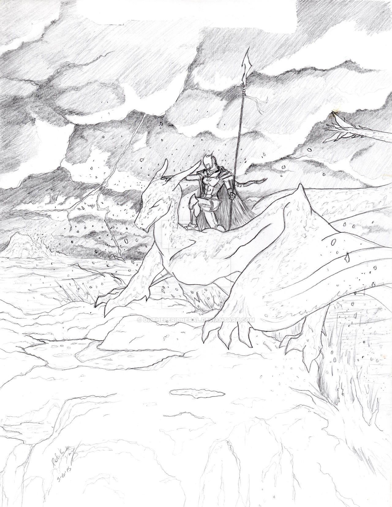 Wyvern Rider by OnThePeripheral on DeviantArt