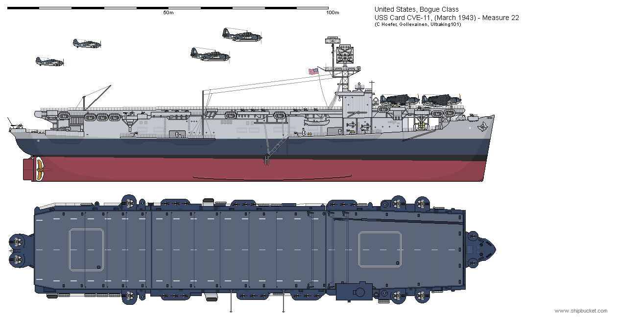 USS Card CVE-11 1943 by Ultraking101 on DeviantArt
