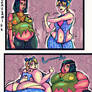 Jolyne and Ermes vs Fat Bottom Girl(COMM)
