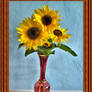 Vase with Sunflowers