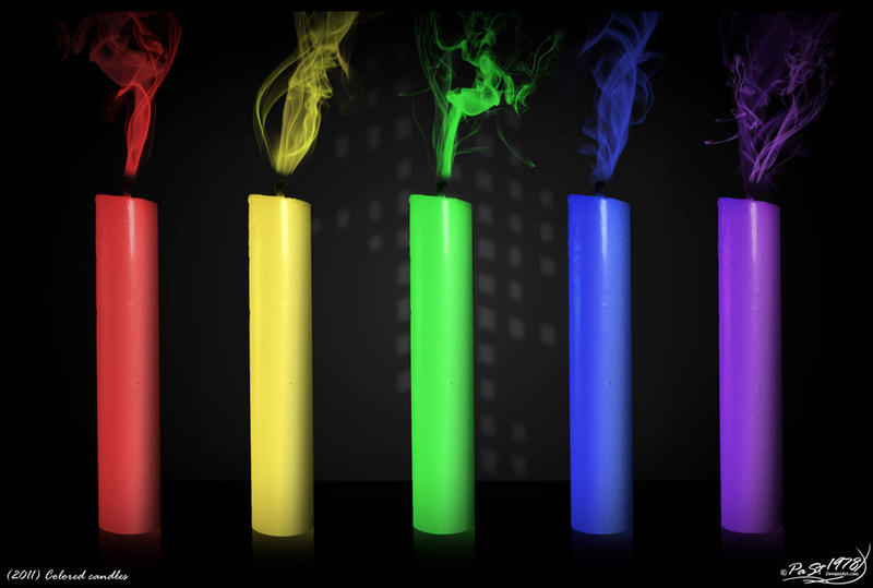 Colored candles