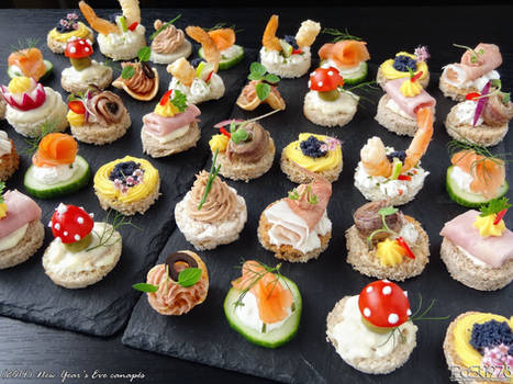 New Year's Eve canapes