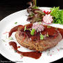 Beef Steak with chocolate sauce