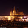 Prague Castle at night