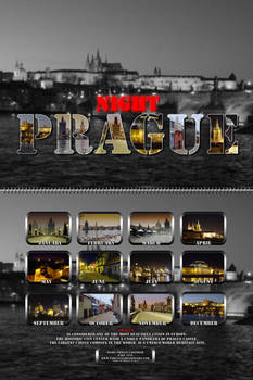 Night Prague calendar