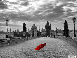 Red umbrella