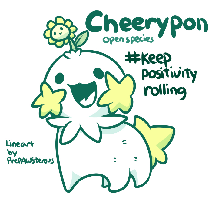 :Cheerypon(Open Species with free lineart):