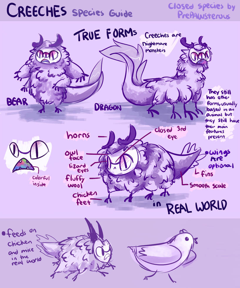 :Creeches(OPEN SPECIES) Reference Sheet: by PrePAWSterous