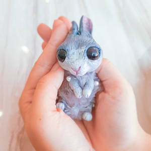 :Gray Bunny(Art Doll for Sale):