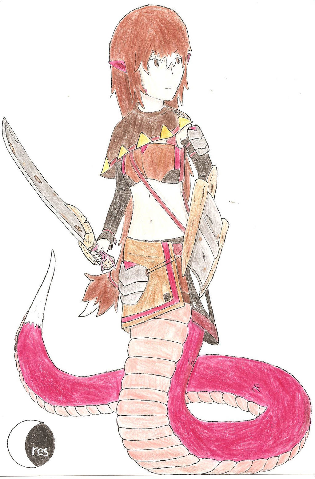 Lamia Female Ranger Lamia Warrior by CrescentWolf26 on DeviantArt