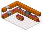 pixel art project - kitchen by onyxcomix