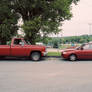 Two Red Cars