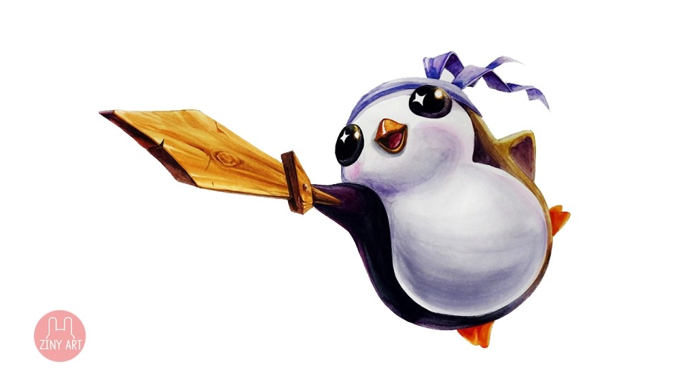 PENGU Feather Knight from LOL Auto Chess by ZinyArt on DeviantArt