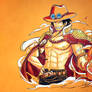 Portgas D. Ace from ONE PIECE - Orange Paper