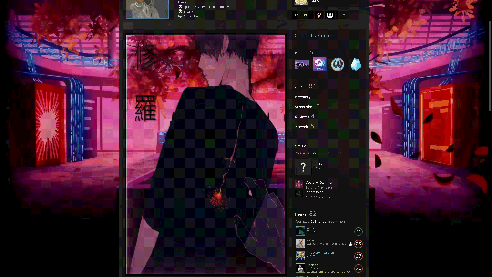 Sad boy - Steam Artwork Design