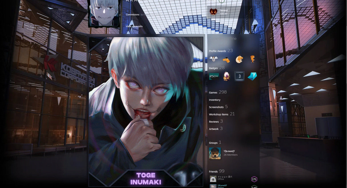 Toge Design Toge Inumaki -Jujutsu Kaisen- Steam Artwork Design by AraRc99 on DeviantArt