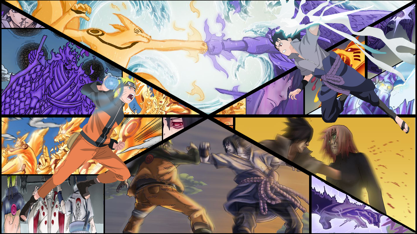 Naruto vs Sasuke Wallpaper