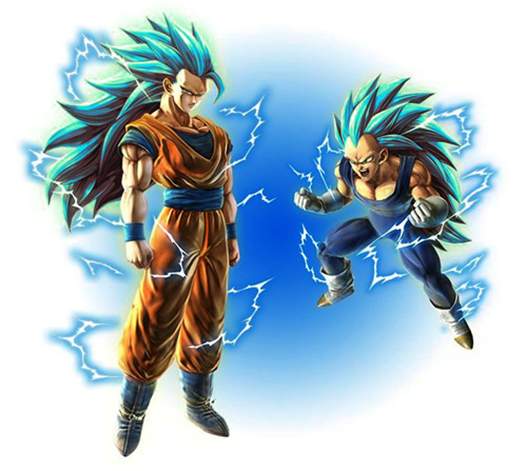 SSJ3 Goku and Vegeta VS SSJ2 Vegito by ojiaz07 on DeviantArt