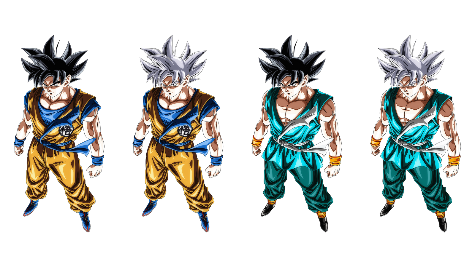 Goku Ultra Instinct Forms by ajckh2 on DeviantArt