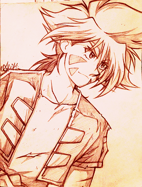 episode 30 Kai sketch by Glay