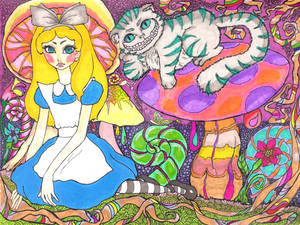 Alice in Wonderland by katsumikodesu