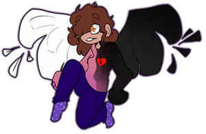 ArtTrade 'A flying angel' With DannaRose by Pepper--Steak