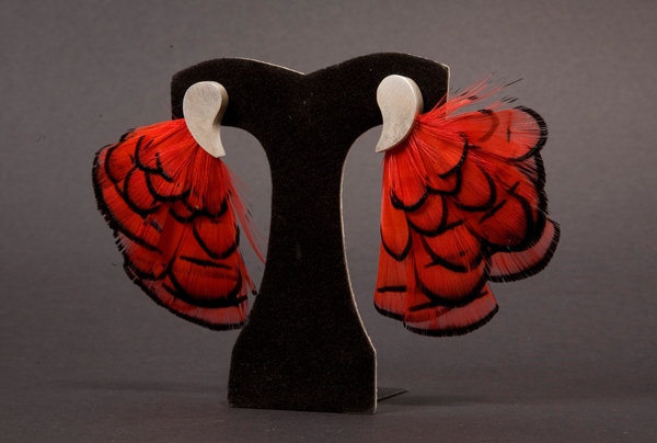 Flamenco dancer earrings