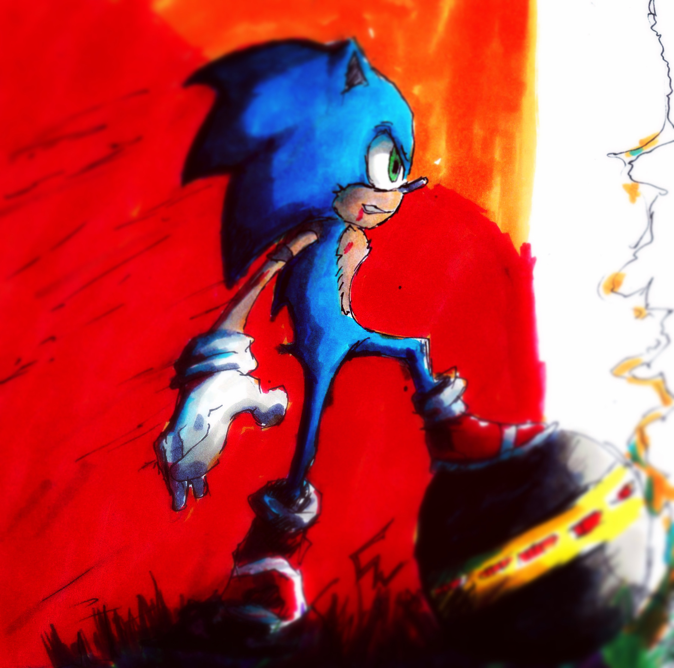 Sonic Deviantart Textures Sonic by christheillust on DeviantArt