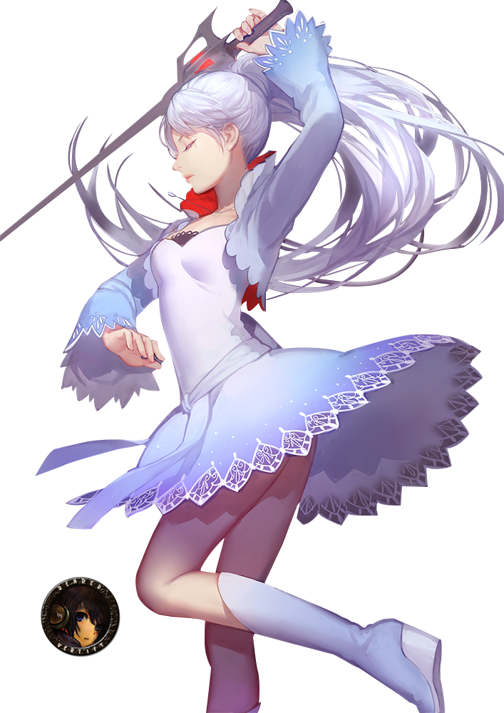 Weiss White RWBY Render