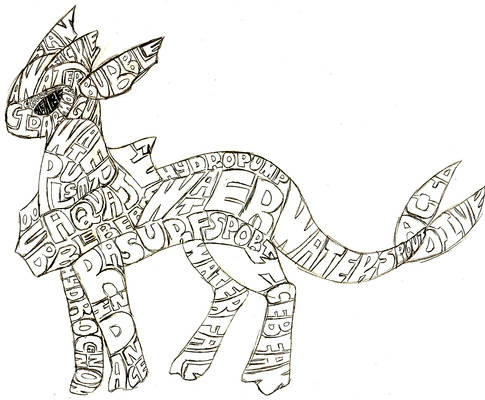 Typography Vaporeon