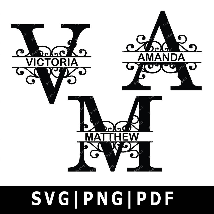 Splitcamera Monogram Split monogram SVG by dllakn on DeviantArt