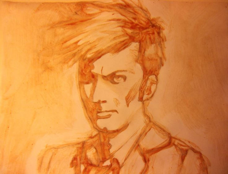 10th Doctor Ketchup Drawing