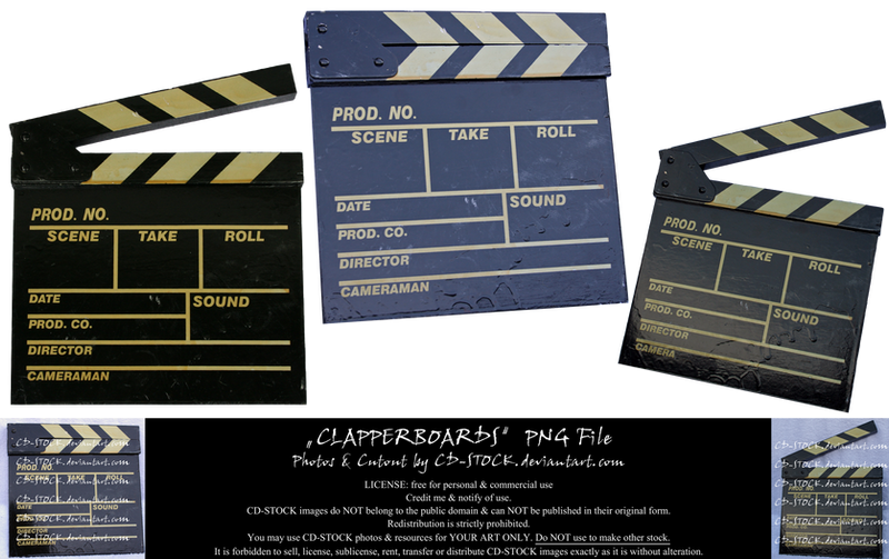 Clapperboards PNG by CD-STOCK by CD-STOCK