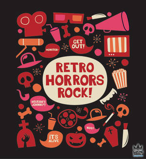 Retro Horrors Rock Design