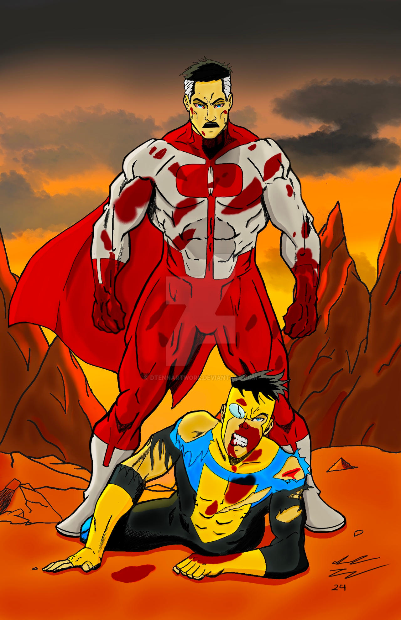 Invincible Vs Omni Man 2 0 By Dtennartwork On DeviantArt invincible-vs-omni-man-2-0-by-dtennartwork-on-deviantart