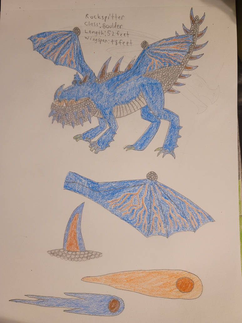 Httyd Rockspitter The Rockspitter Redesigned by WoolyHowlSpringtrap on DeviantArt
