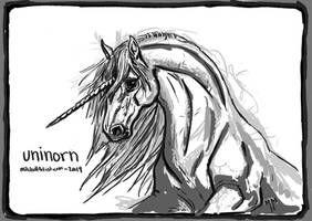 Doodle Card 010219 Unicorn