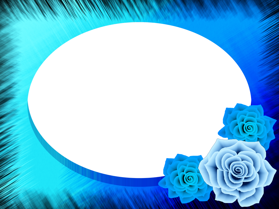 Blue Roses Frame STOCK by venicet on DeviantArt