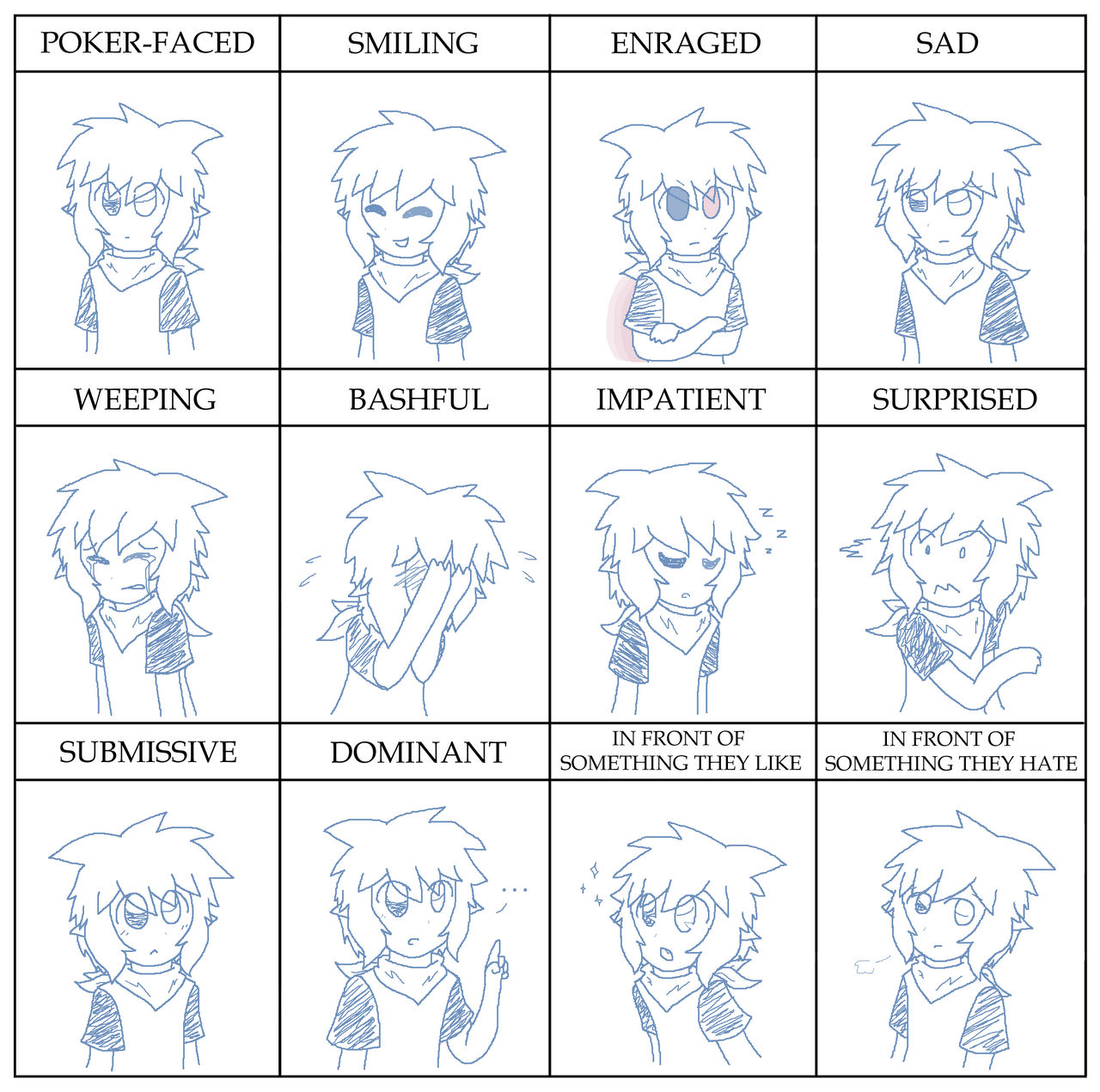 Expression Meme by Kawaii-Nerdy on DeviantArt