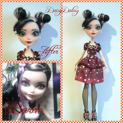Ever After High Minnie Mouse Ooak Doll Repaint by DaisyDaling