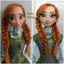 Disney's Frozen Princess Anna Ooak Doll Repaint