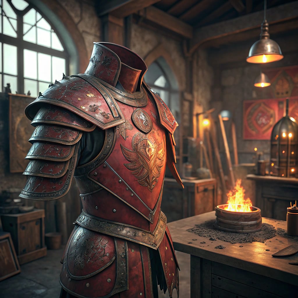 Red Forge Armor FORGED ARMOR OF THE EMBER WARD by Tiarnan24 on DeviantArt