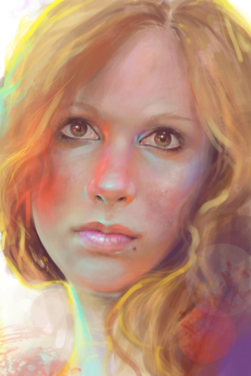 Painted selfportrait