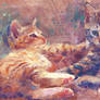Cats impressionism