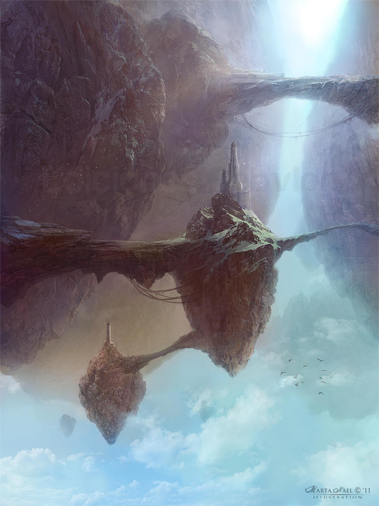 Floating Rocks by MartaNael on DeviantArt