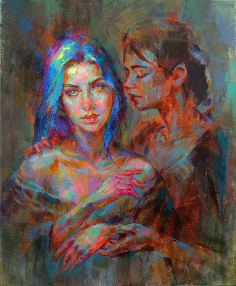 Mother and daughter by MartaNael
