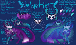 Velvetier Ref Sheet by Dragonuva