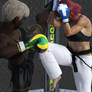 Aayla vs Karisa.Jamaica vs Greece.Kickboxing fight