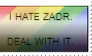 Zadr Hater Stamp