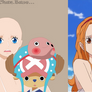 One Piece Chopper and Girl Base...